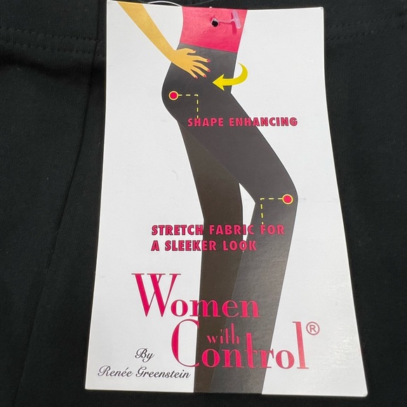 WOMEN WITH CONTROL, BY RENEE GREENSTEIN,SHAPE ENHANCING, SMALL (S), BLACK COLOR - Picture 5 of 8